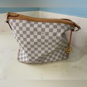 Louis Vuitton Damier Azur Delightful PM Rose Ballantine